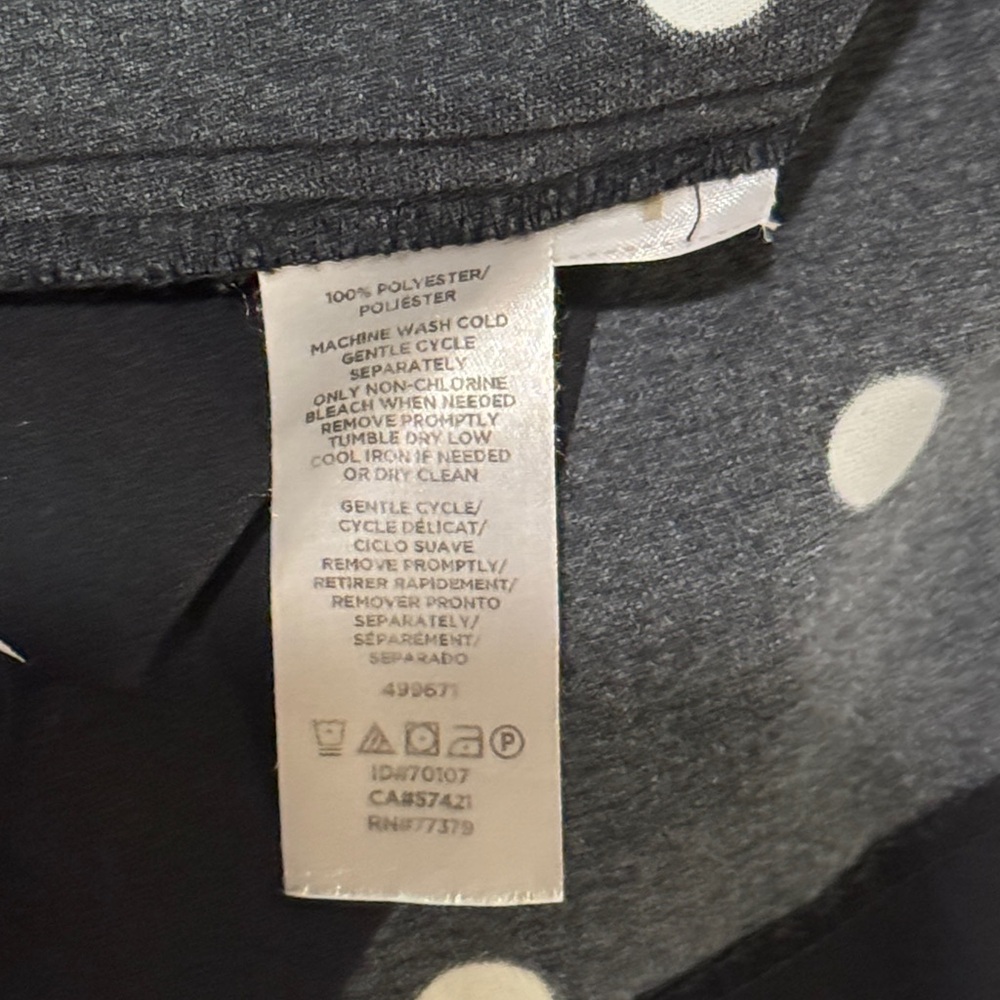 Ann Taylor Black Dress with White Dots - Picture 5 of 5